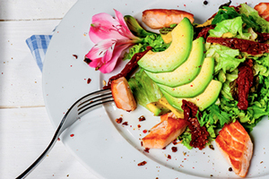 Salmon Avocado Health Salad photo